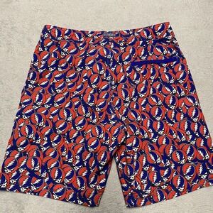 Section 119 Grateful Dead Board Shorts Mens 32 Swim Trunks Steal Your Face AOP